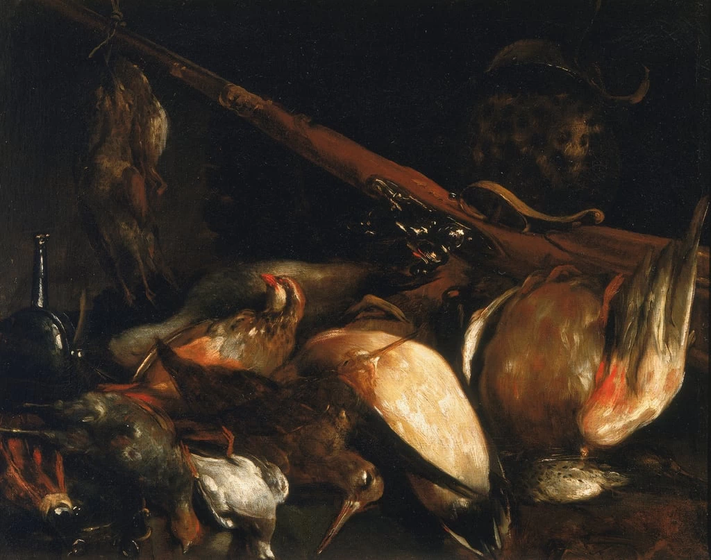 Uccelli morti e archibugio - Museo della Natura Morta, Poggio a Caiano, Firenze